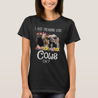 Ik maak gewoon Koeien vrij... met Heifer Farmer Wo T-shirt