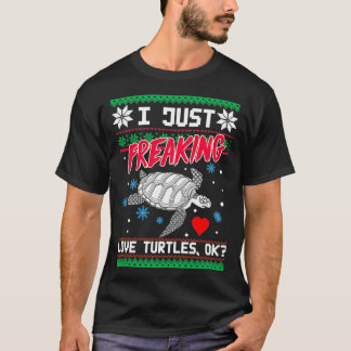 Ik maak gewoon liefdesschildpadden oké t-shirt
