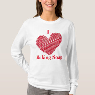 Ik maak graag zeep t-shirt