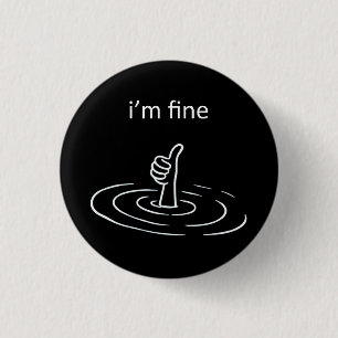 Ik maak het goed ronde button 3,2 cm