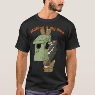 Ik maak het mijn eigen. Woodpecker Rebel. T-shirt