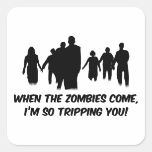 Ik maak je zo uit. vierkante sticker