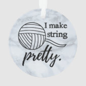 Ik maak Koord  Yarn + Kunsten Ornament (achterkant)