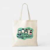 Ik maak liever KEFIR leuke fermentatie Tote Bag (Achterkant)
