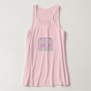 Ik maak me niet druk als ik kleed - grappige kleur tanktop