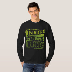 Ik maak mijn eigen geluk - Heren T-shirt met stede