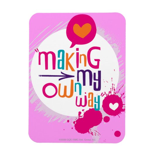 Ik maak mijn eigen weg magneet (Verticaal)