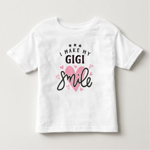 Ik maak mijn GiGi-glimlach met hart Kinder Shirts