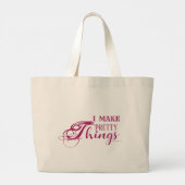 Ik Maak Mooie Dingen Jumbo Tote (Achterkant)