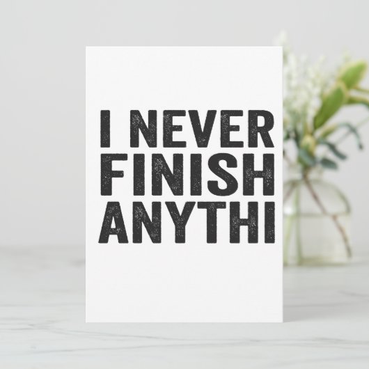 Ik Maak Nooit Iets Lolligs Af Adhd Mentale Gezondh Kaart (Staand voorkant)