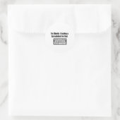 Ik Maak Stil Een Spreadsheet Ronde Sticker (Tas)