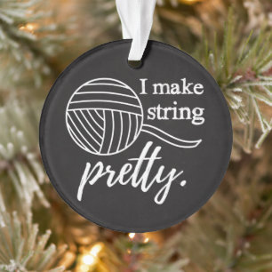 Ik maak String  Yarn + Crafts Chalkboard Ornament