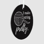Ik maak String  Yarn + Crafts Chalkboard Ornament (voorkant)