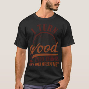 Ik maak van hout het ruimtevaartthema van de Dinge T-shirt