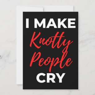 Ik maak van Knotty People Cry Bedankkaart