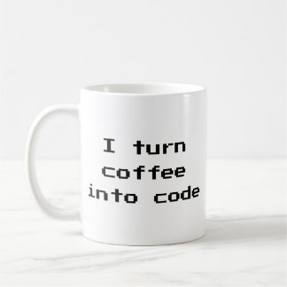 Ik maak van koffie een code koffie-Mok Koffiemok