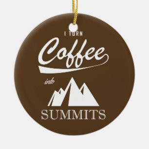 Ik maak van koffie topontmoetingen keramisch ornament