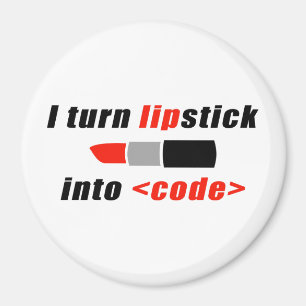 Ik maak van lipstick code magneet