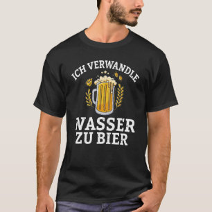 Ik maak van water bierbrouwerij en hobbybierbrouwe t-shirt