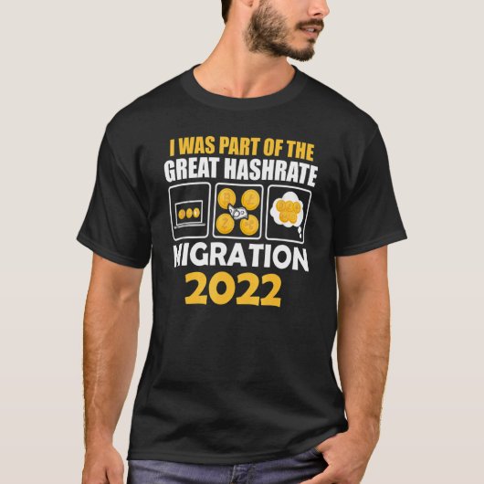 Ik maakte deel uit van de Grote Hashraatmigratie 2 T-shirt (Voorkant)