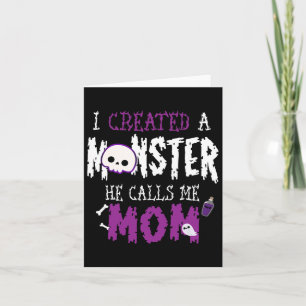 Ik maakte een monster Halloween kostuum T-shirt vo Kaart