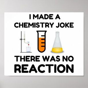 Ik maakte een scheikunde Joke Poster