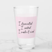 Ik maakte het mooie Housewives van NY RHONY Glas (Achterkant)