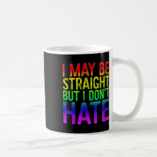Ik mag rechtdoor zijn, maar ik haat Lgbt Pride Gif Koffiemok