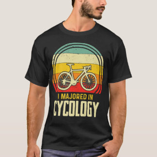 Ik Majored in Cycology Mountain Bike Cyclist Ridin T-shirt