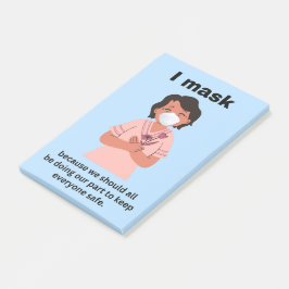 Ik maskeer omdat we allemaal... post-it® notes