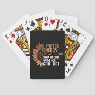 Ik Match Energie Empowerment Afro-Amerikaans Afro Pokerkaarten