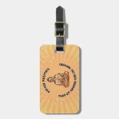 Ik mediteer liever... bagagelabel (Voorkant verticaal)