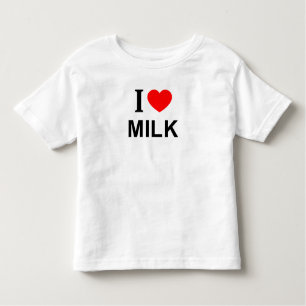 Ik ❤️ MELK VAN MELK I HEART MILK Kinder Shirts