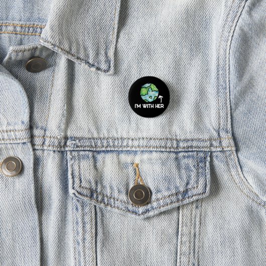 ik met haar wetenschap ronde button 3,2 cm (In situ)