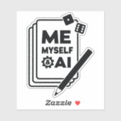 Ik, mezelf en AI Vinyl Sticker (Vel)