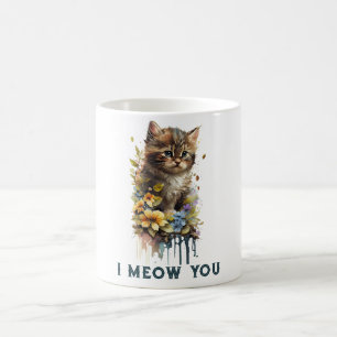 Ik miauw jou poes koffiemok