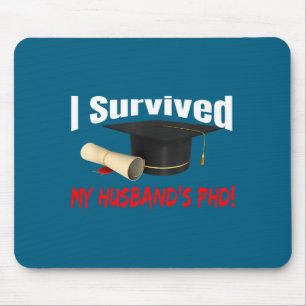 Ik Mijn Overlevende Man's Promotiehoed Diploma Muismat