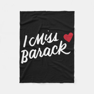 Ik mis Barack Obama President Geschiedenis Poli Fleece Deken