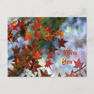 Ik mis je Briefkaart