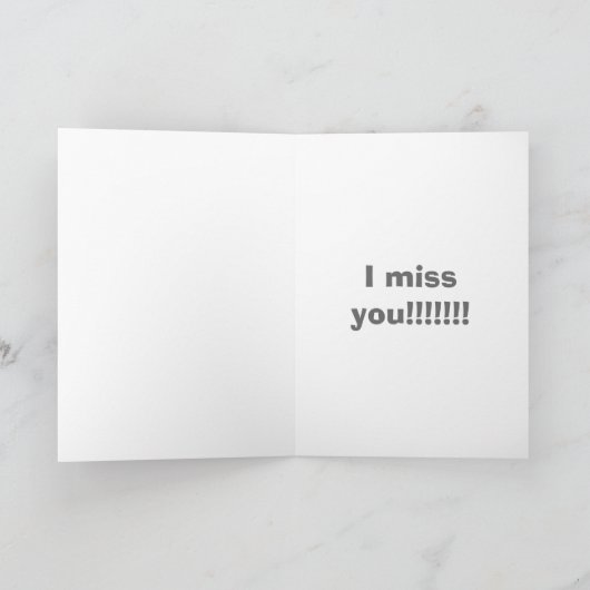 *****IK MIS JE*****=GEBROKEN HAW VOOR DEZE EZEL KAART (Binnen)