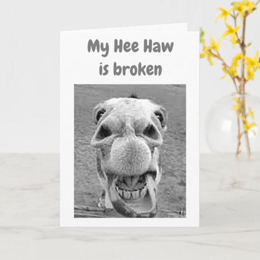 *****IK MIS JE*****=GEBROKEN HAW VOOR DEZE EZEL KAART (Gele Bloem)