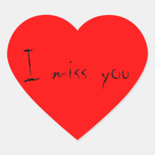 Ik mis je, Heart Shape Stickers