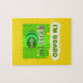 Ik mis je, ik ben boord: grappige tekst citaat kun legpuzzel (Horizontaal)