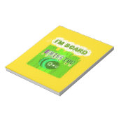 Ik mis je, ik ben boord: grappige tekst citaat kun notitieblok (Gedraaid)