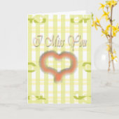 Ik mis je. kaart (Gele Bloem)