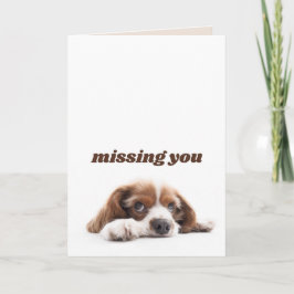 Ik mis je Kaart, Wenskaart Bedankkaart