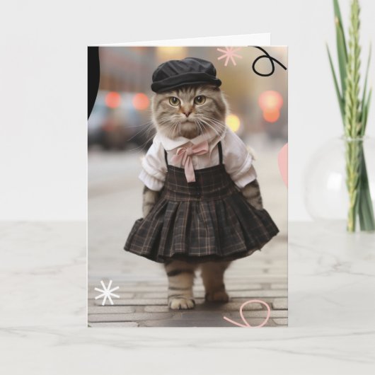 Ik mis je kat groet kaart (Voorkant)