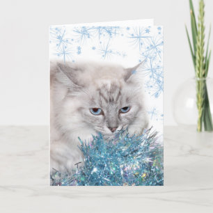 Ik mis je kat kerst feestdagen kaart