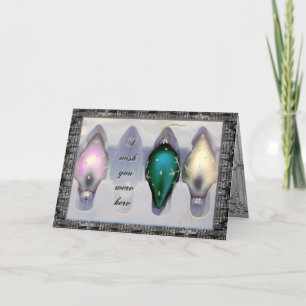 Ik mis je kerstkaart feestdagen kaart