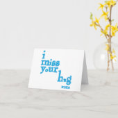 Ik mis je knuffel kaart (Gele Bloem)